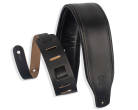 "Levys - 3 Top Grain Padded Leather Guitar Strap - Black"