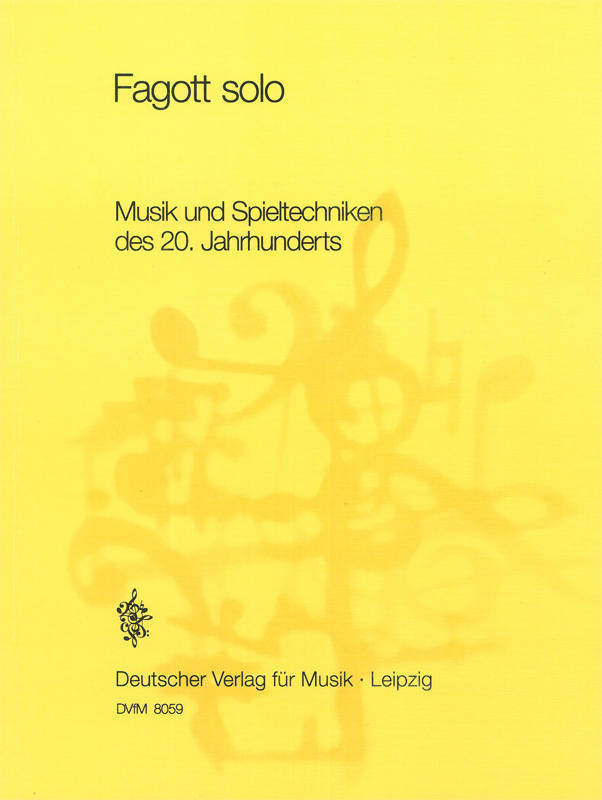 Fagott Solo - ed. Hahnchen - Bassoon