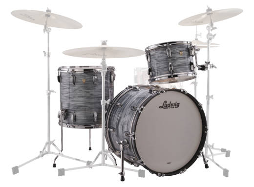 Ludwig Drums - Classic Maple Downbeat 3-Piece Shell Pack (20,12,14) - Vintage Blue Oyster