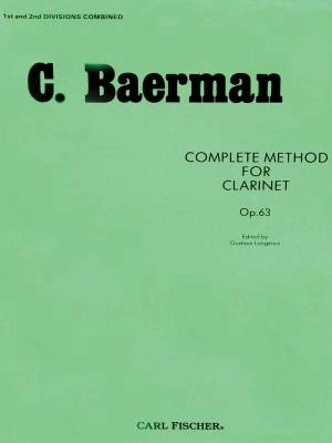 Carl Fischer - Complete Method for Clarinet - Baermann/Langenus - Bb Clarinet - Book