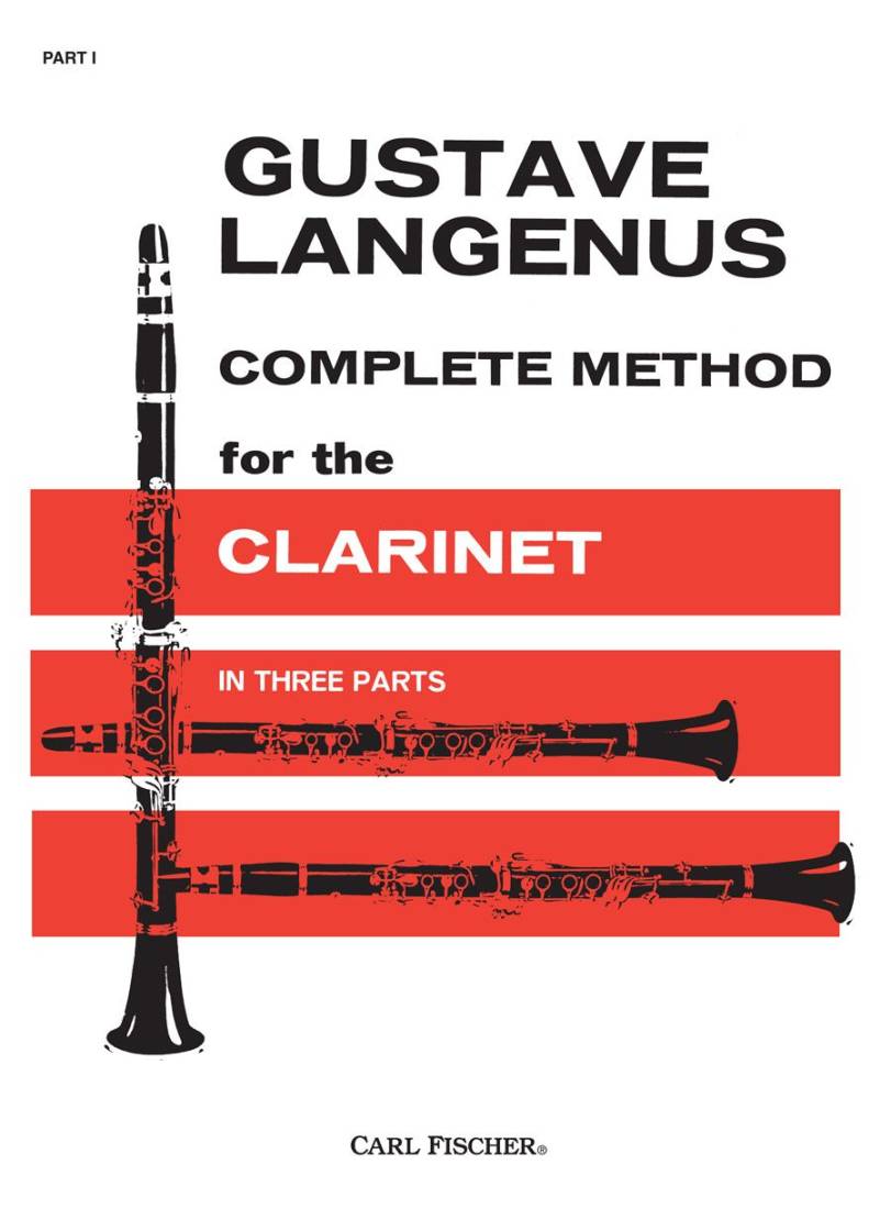 Complete Method for The Clarinet, Part I - Langenus - Bb Clarinet - Book
