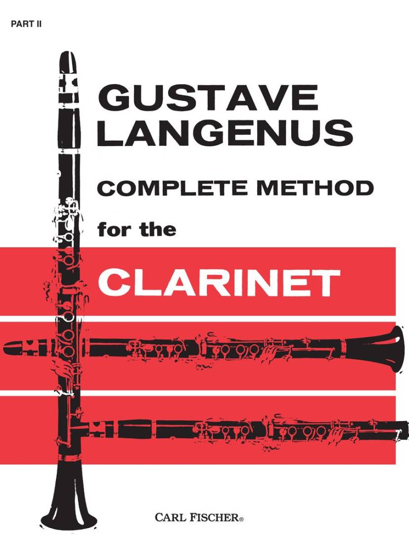 Complete Method for The Clarinet, Part II - Langenus - Bb Clarinet - Book