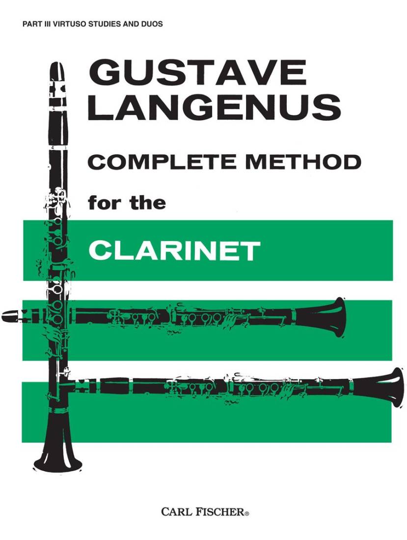 Complete Method for The Clarinet, Part III - Langenus - Bb Clarinet - Book