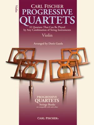 Carl Fischer - Progressive Quartets for Strings - Gazda - Violin - Book