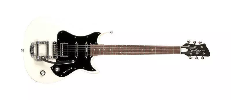 Richmond Belmont Electric Guitar w/Bigsby & Bag - Laurention White