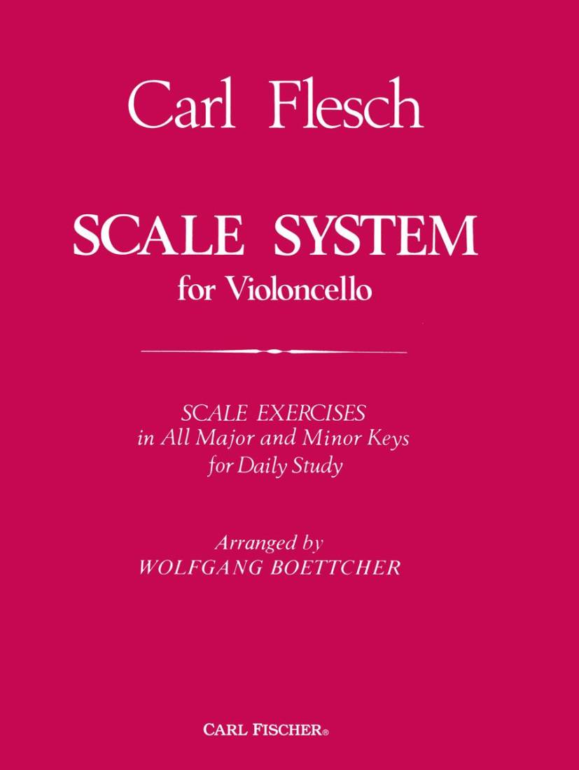 Scale System for Violoncello - Flesch/Boettcher - Cello - Book