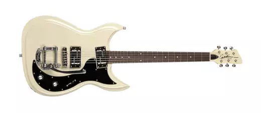Richmond Dorchester Electric Guitar w/Bigsby &Bag - Solid Cream