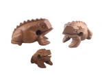 Groove Masters Percussion - Wooden Frog Guiro Family Pack (3\/4\/5)