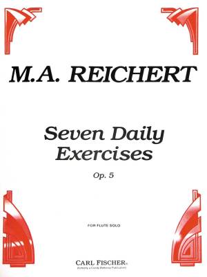 Seven Daily Exercises, Op. 5 - Reichert - Flute - Book