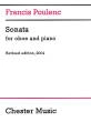 Chester Music - Sonata (Revised edition, 2004) - Poulenc\/Sachania - Oboe\/Piano - Sheet Music