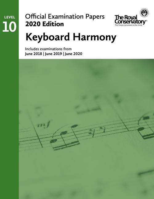 RCM Official Examination Papers, 2020 Edition: Level 10 Keyboard Harmony - Book