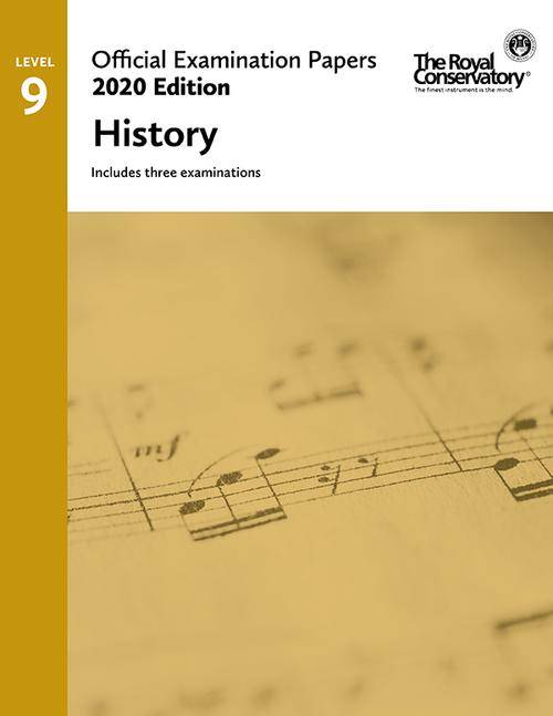 RCM Official Examination Papers, 2020 Edition: Level 9 History - Book