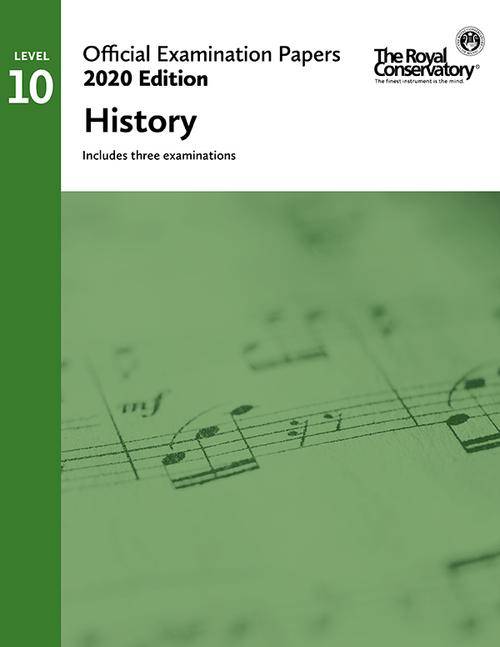 RCM Official Examination Papers, 2020 Edition: Level 10 History - Book