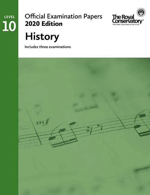 RCM Official Examination Papers, 2020 Edition: Level 10 History - Book