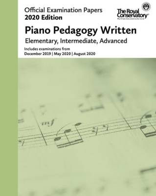 RCM Official Examination Papers, 2020 Edition: Piano Pedagogy Written - Book