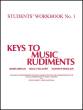 Alfred Publishing - Keys to Music Rudiments: Students Workbook No. 1 - Berlin /Sclater /Sinclair - Book