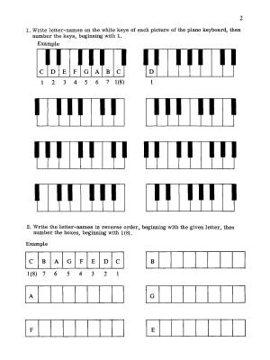 Keys to Music Rudiments: Students\' Workbook No. 1 - Berlin /Sclater /Sinclair - Book