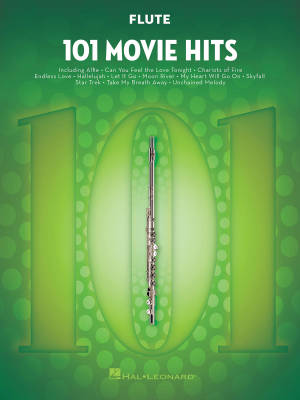 101 Movie Hits - Flute - Book