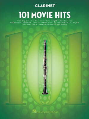 101 Movie Hits - Clarinet - Book