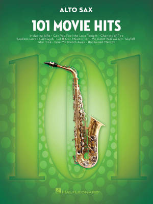 101 Movie Hits - Alto Sax - Book