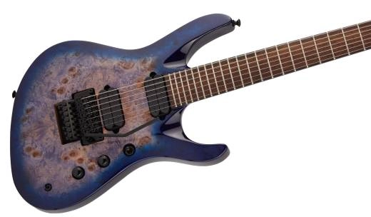 Pro Series Signature Chris Broderick Soloist 7P, Laurel Fingerboard - Transparent Blue