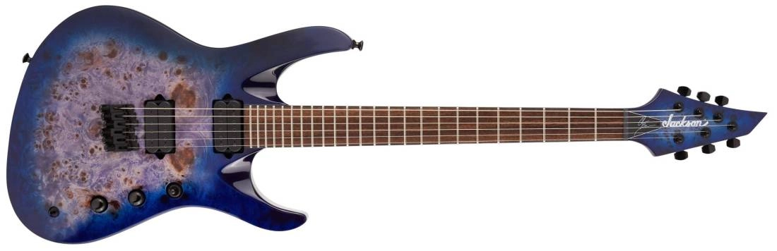 Pro Series Signature Chris Broderick Soloist HT6P, Laurel Fingerboard - Transparent Blue