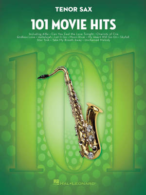 101 Movie Hits - Tenor Sax - Book