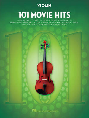 101 Movie Hits - Violin - Book