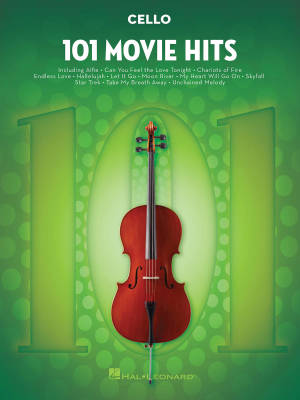 Hal Leonard - 101 Movie Hits - Cello - Book