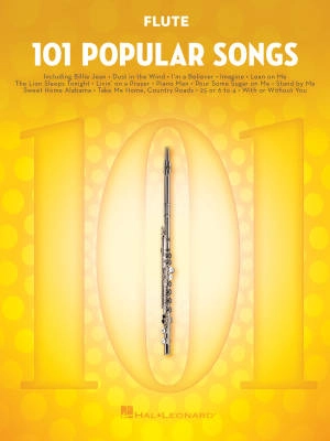 101 Popular Songs - Flute - Book