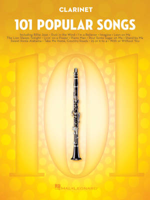 101 Popular Songs - Clarinet - Book