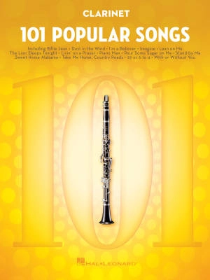 101 Popular Songs - Clarinet - Book