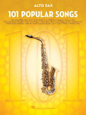 101 Popular Songs - Alto Sax - Book