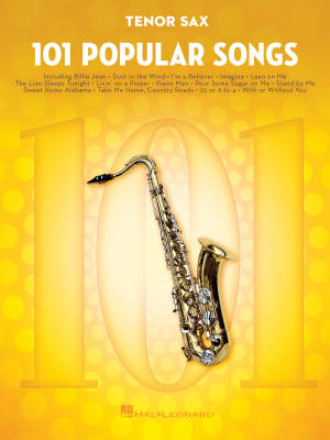 Hal Leonard - 101 Popular Songs - Tenor Sax - Book