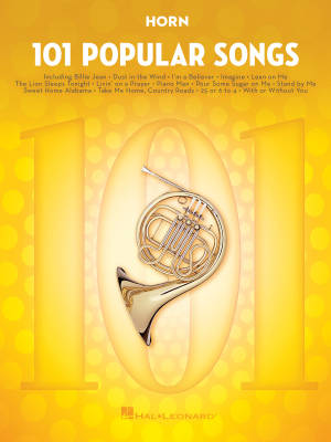101 Popular Songs - Horn - Book