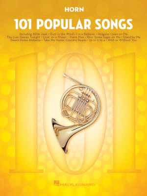 Hal Leonard - 101 Popular Songs - Horn - Book