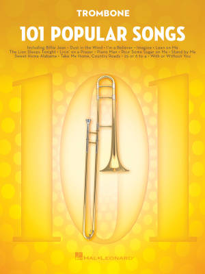 101 Popular Songs - Trombone - Book