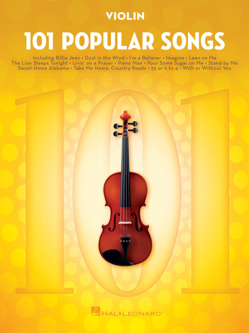 101 Popular Songs - Violin - Book