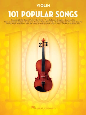 Hal Leonard - 101 Popular Songs - Violin - Book