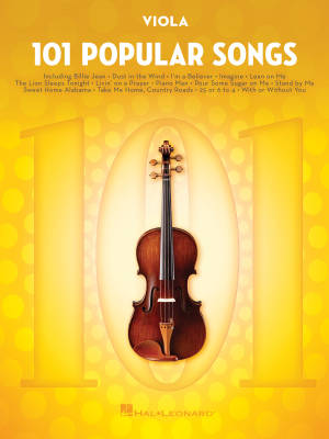 Hal Leonard - 101 Popular Songs - Viola - Book