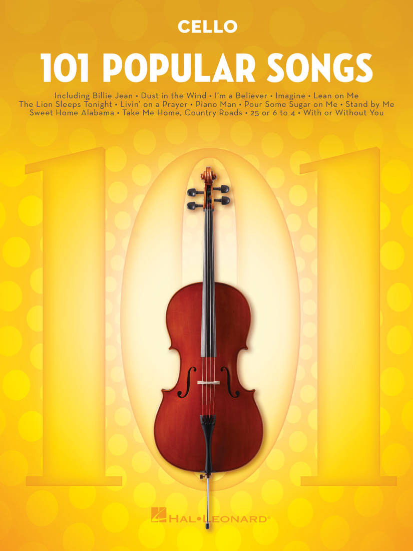 101 Popular Songs - Cello - Book