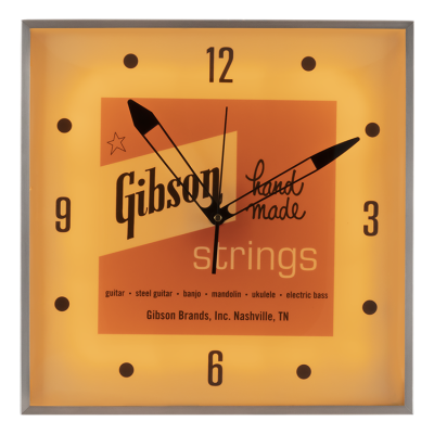 Vintage Lighted Clock - \'\'Handmade\'\' Detail