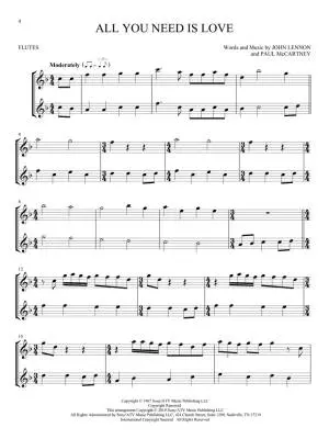 The Beatles for Two - Phillips - Flute Duets - Book
