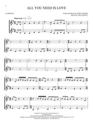 The Beatles for Two - Phillips - Clarinet Duets - Book