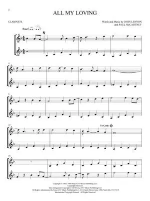 The Beatles for Two - Phillips - Clarinet Duets - Book
