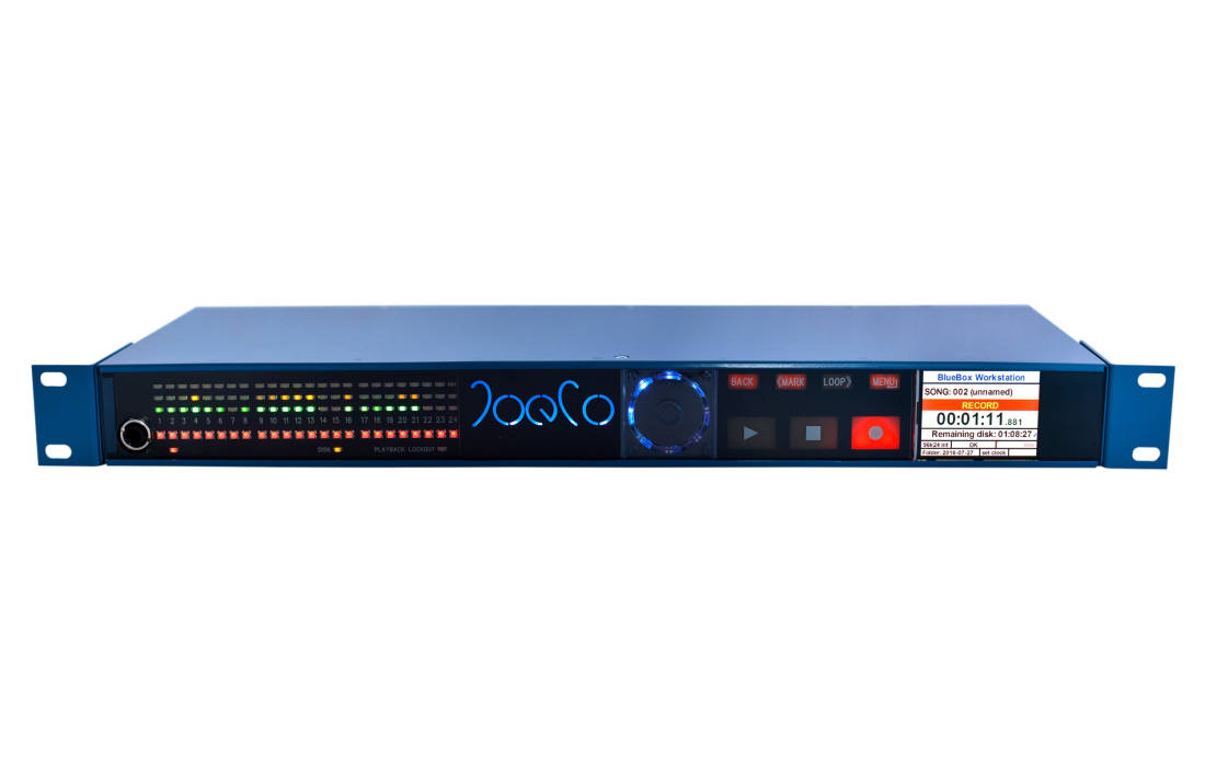 BBWR24B BLUEBOX Workstation Interface Recorder w/ 24 Balanced Analog In & Outs