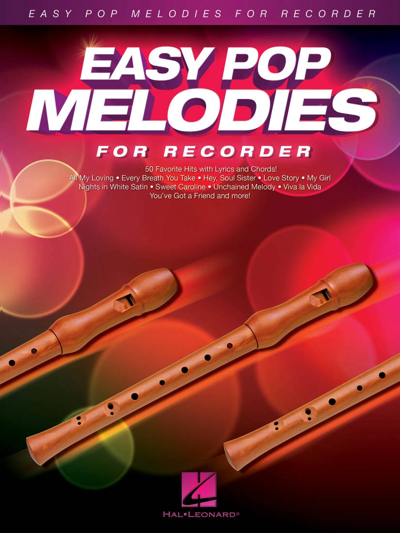 Easy Pop Melodies - Recorder - Book