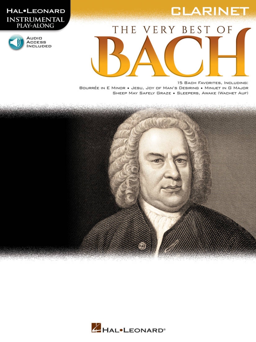 The Very Best of Bach: Instrumental Play-Along - Bach - Clarinet - Book/Audio Online