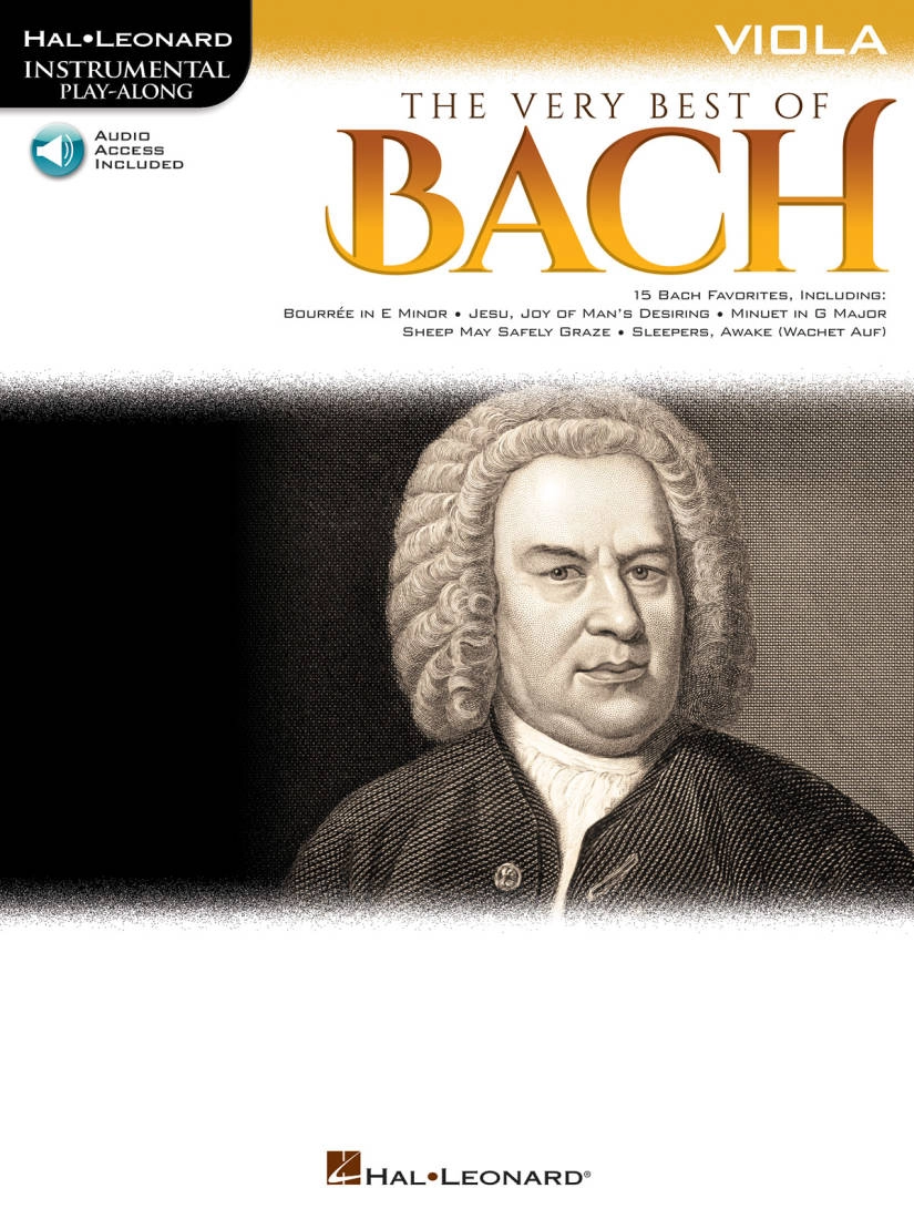 The Very Best of Bach: Instrumental Play-Along - Bach - Viola - Book/Audio Online