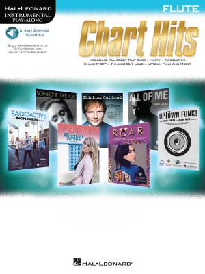 Hal Leonard - Chart Hits: Instrumental Play-Along - Flute - Book/Audio Online